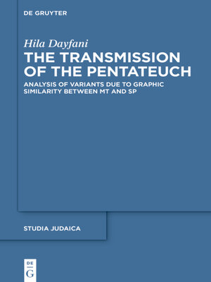 cover image of The Transmission of the Pentateuch